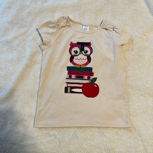 Gymboree owl shirt, size 6